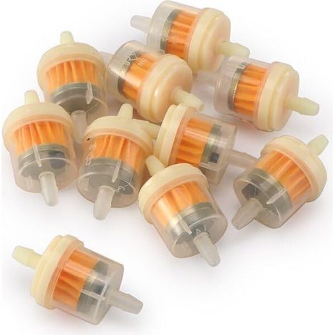 Kraftstofffilter mit Magnet, 12 Stück universelle Inline-Benzinfilter mit Magnet für Rasenmäher, Motorräder und ATVs (1/4)