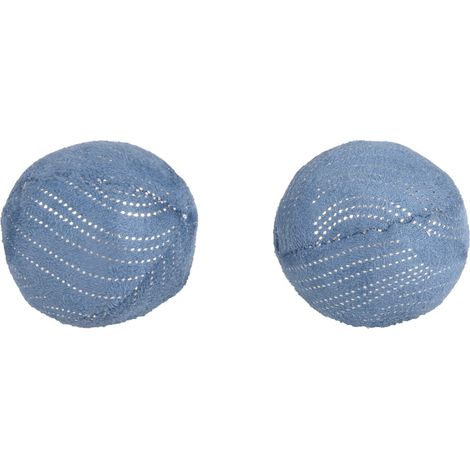 Jouet 2 Balles Medy bleu taille ø 5 cm pour chat - Flamingo