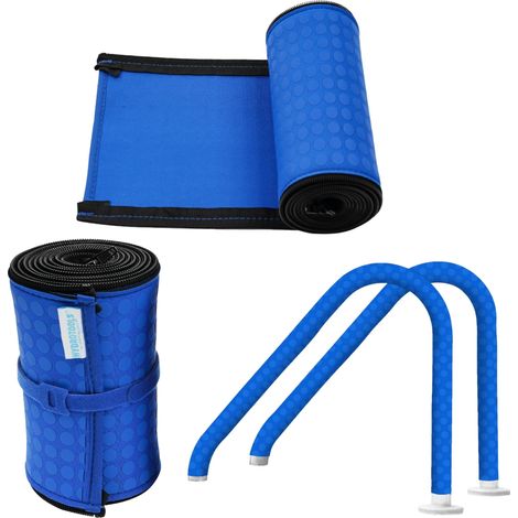 Housse de Main Courante de Piscine pour piscines creusées et Hors Sol avec Fermeture éclair Housses de Manchon de 1,2 m pour Rails métalliques Réduit la Chaleur, Prise en Main (1/5)