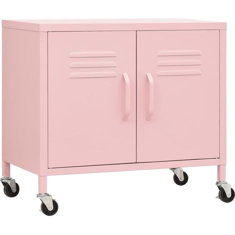 Meuble de Rangement,Armoire de rangement Rose 60x35x56 cm Acier -97788 (1/5)