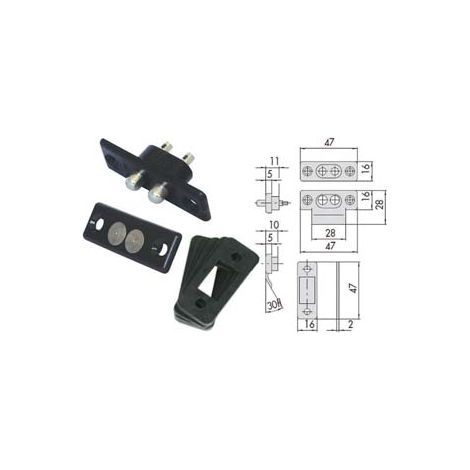 COPPIA CONTATTI ELETTRICI A PRESSIONE 06511- - (06511000) - 6 pezzi CISA