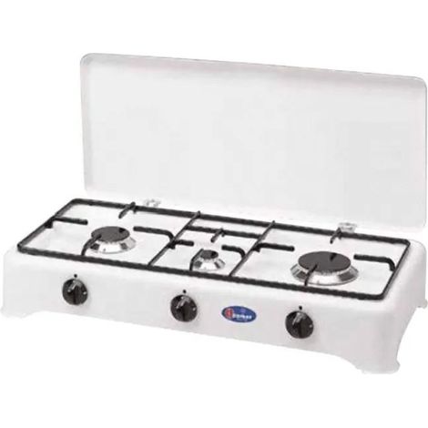 Cf Parker Cocina a Gas 4 Quemadores Blanco elegante
