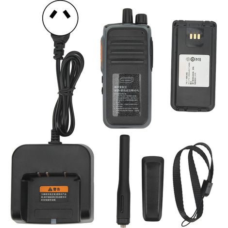 Talkie-walkie 400‑480MHz IP54 étanche, émetteur-récepteur portable AC100‑250V prise AU pour camping, hôtel, centre commercial (1/5)