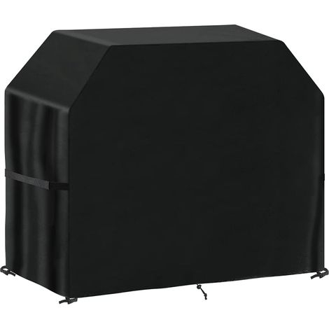 Housse Barbecue, Housse de Barbecue Rectangulaire, Bâche de Protection BBQ Couverture de Gril Anti-UV/Coupe-Vent/Imperméable Barbecue Grill pour Weber, Holland, JennAir, 165x71x122cm