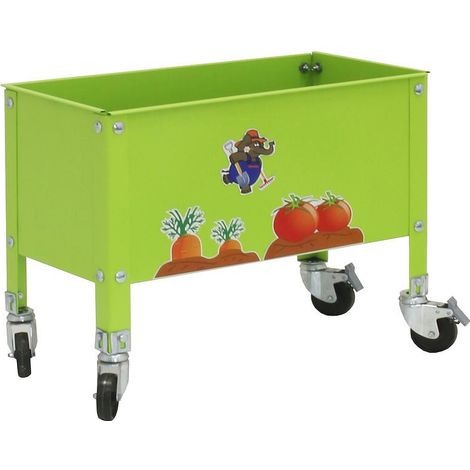 Simonrack Jardinière mobile verte 60 litres stable et résistante (1/2)