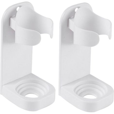 Set di 2 supporti per spazzolini elettrici, porta spazzolini da parete, supporti per il bagno su superfici lisce (1/5)