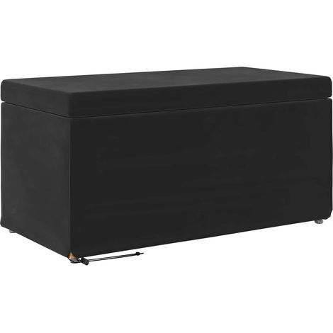 Tabouret Noir 81 x 41 x 40 cm Velours et Bois Composite (1/5)