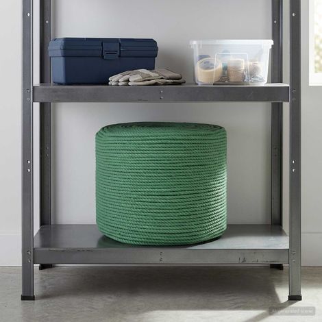 vidaXL Corda di Cotone 12 mm 100 m Verde 100% Cotone (1/5)