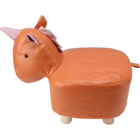 Repose-pieds mignon en forme d'animal, avec coussin rembourré doux et pieds antidérapants. Petit repose-pieds pour enfants et adultes. Licorne. (1/5)