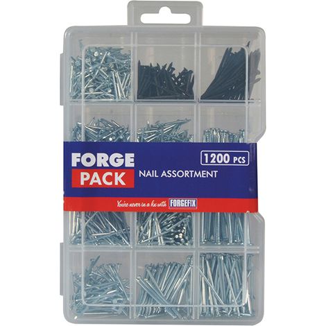 Assorted Nail Kit ForgePack 1200 Piece FORFPNLSET (1/3)