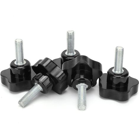 Lot de 5 vis à molette pour tour à main, poignée de verrouillage FiveStar Plum M10x50x30 (1/5)