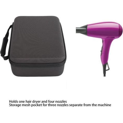 Etui De Voyage Pour Seche-Cheveux - Materiel Eva Et Nylon - Protection Antichoc Et Etanche - Compatible Avec Modeles HD01 HD03 HD07 HD08 HD15 Styler Shark HD430 Flexstyle - 1 Piece (1/4)