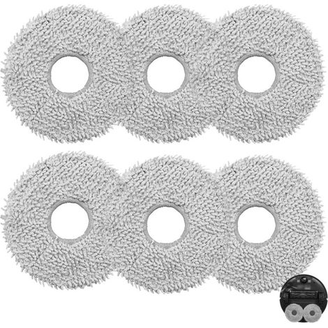 6 panni per la pulizia in microfibra lavabili, compatibili con i modelli Xiaomi X20, Dreame L20/L30/L10 Ultra e Pro/Prime