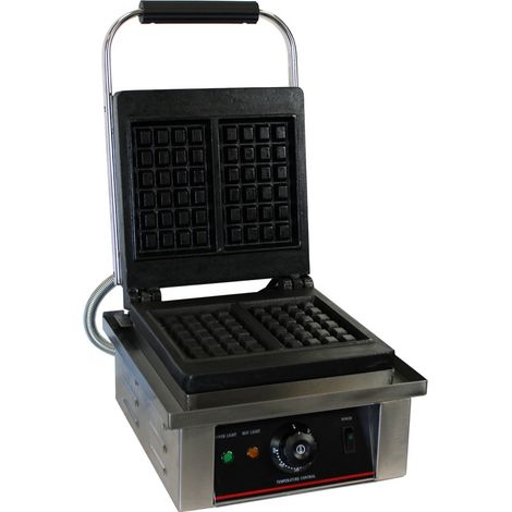 Gaufrier double professionnel 2000W – Plaques en fonte antiadhésives – Thermostat réglable 50-300°C – Pour gaufres 17,5 x 11 cm – Gt Catering (1/5)