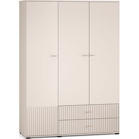 Armoire 3 portes 2 tiroirs Nova Cachemire (1/5)