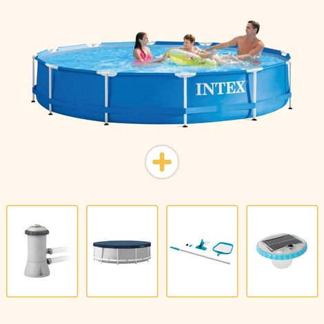 Intex Piscine Tubulaire Ronde - 366x76 cm - 5-pièces  S247 (1/5)