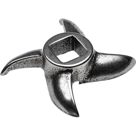 vhbw cuchilla (en forma de hoz) nº. 12 para picadora - Cuchilla, 12,2x12,2 mm cuadrada, hierro fundido