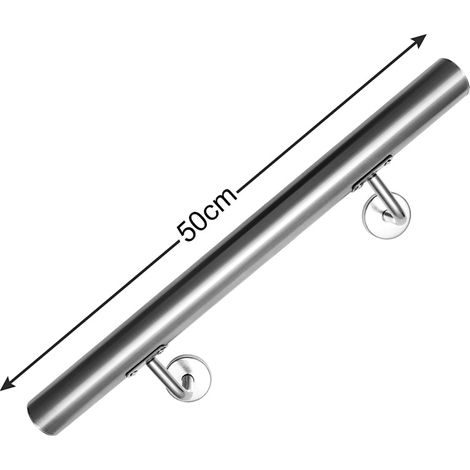 Wolketon Edelstahl Handlauf. Geländer Wandhandlauf Rostfrei Treppengeländer Für Innen & Außen 50cm