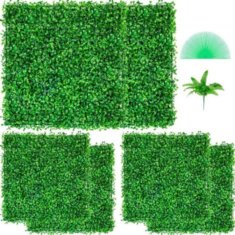 Künstliche Pflanzenwand 6 Stk. 20 x 20 Zoll, Sichtschutz Hecke Künstlich Grün, Künstliche Buchsbaumplatte PE, Sichtschutz Kunstpflanzen 50 x 50 cm, Sichtschutzhecke Wanddekoration Pflanzenwand (1/5)