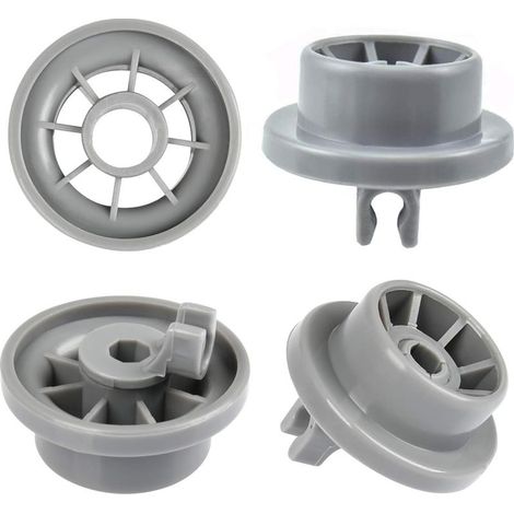 Lot de 4 Roulette Lave Vaisselle pour Panier Inférieur, Roues de Lave-vaisselle pour Siemens, Bosch 165314 (1/5)