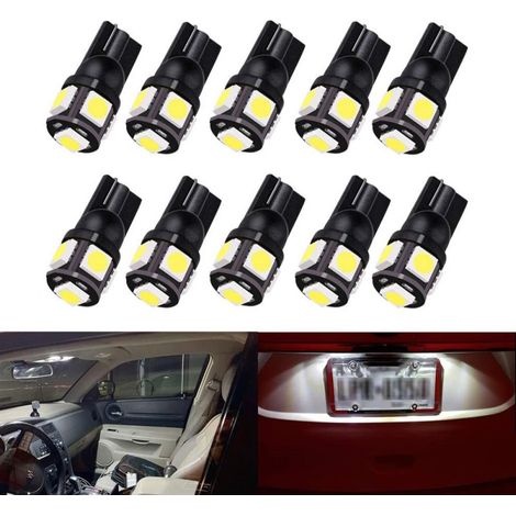 LED-Lampen für Standlicht, T10 W5W, 5 SMD, 12V, weißes Licht