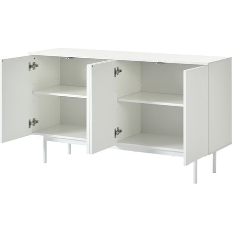 Aparador blanco moderno de 4 puertas HOMVRA (1/5)