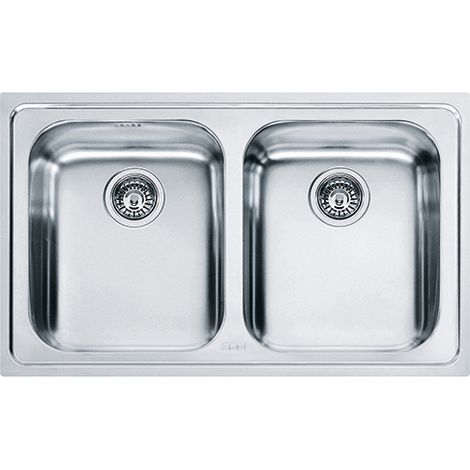 Franke Logica Line LLX 620. Tipo di lavello: Lavello montato su piano, Forma del lavandino: Rettangolare, Materiale del lavandino: Acciaio inox. Larghezza: 790 mm, Profondità: 500 mm... - 101.0153.289 (1/2)