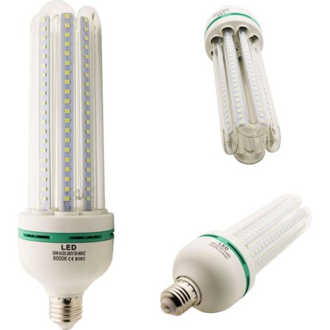 YMYNY Ampoule LED 4u 30 W, lumière froide ou chaude, basse consommation, culot E27 - Blanc froid - (1/4)