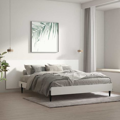 vidaXL Testiera per Letto Bianca 240x1,5x80 cm in Legno Ingegnerizzato