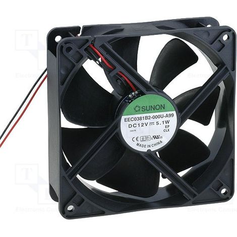 Ventilatore 12vdc 120x120x38mm 5,1w Cuscinetto a sfere Eec0381b2-000u-a99