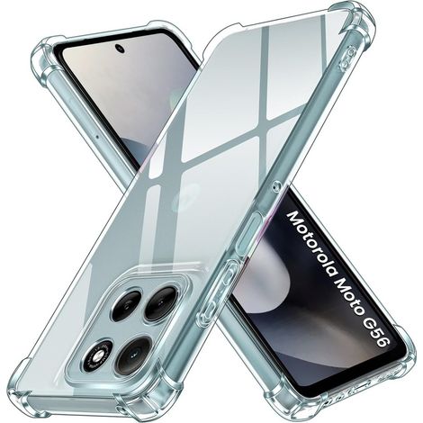 Funda para Motorola Moto G56 5G, resistente a caídas, transparente. (1/5)