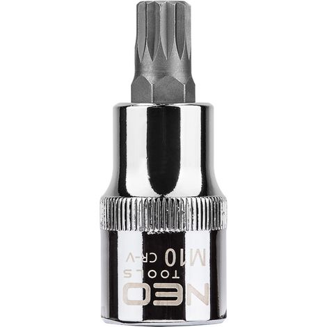 Embout cannelé sur douille de 1/2", M10 x 55 mm (1/2)