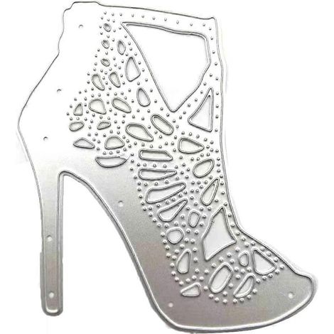 Stanzformen aus Metall, Motiv: Damen-High Heels, Stanzteile, Zubehör für Geburtstagskartenherstellung