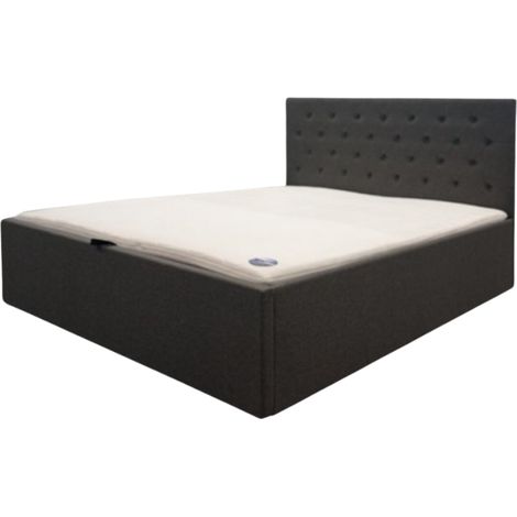 Lit coffre 160 x 200 cm Chester gris anthracite (1/5)