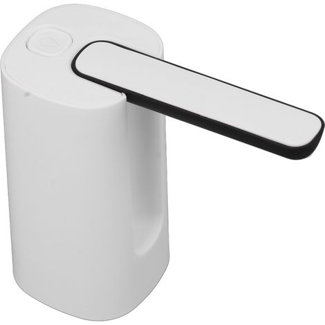 Distributeur d'eau en bouteille pliable avec pompe, système de filtration haute efficacité et détection automatique, pour la maison, l'extérieur et le bureau (blanc).