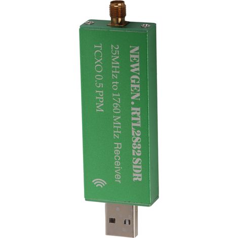 Récepteur SDR RTL 25‑1760 MHz Bande complète RTL2832U R820T2 Scanner radio défini par logiciel (1/5)
