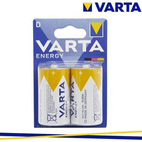 LR20 BLISTER 2PZ TORCIA BATTERIE ALCALINE VARTA ENERGY