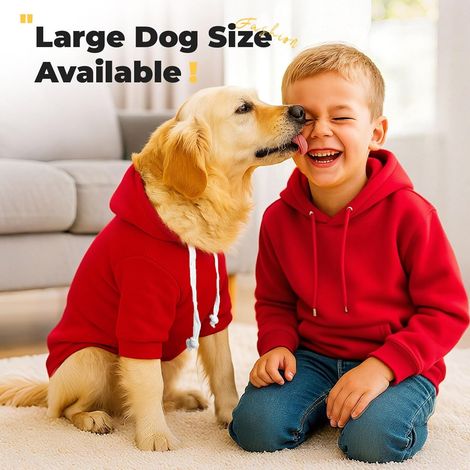 Einfacher Hundehoodie, geeignet für kleine, mittlere und große Hunde, Katzen und Welpen. Weicher und warmer Wollhoodie mit kleinen Taschen. Herbst-/Winterkleidung für Chihuahuas, Dackel und Golden Ret