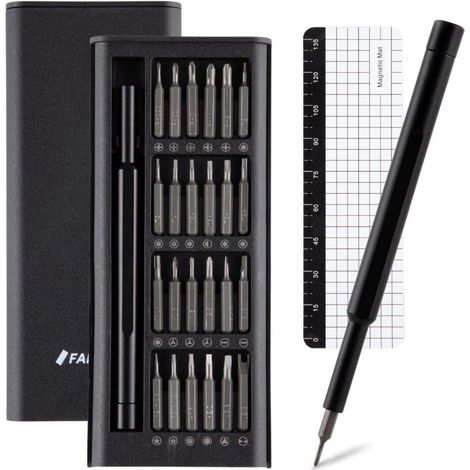 Schraubendreher Set Torx T5 T6 T8 T9 T10 iPhone iPad 26 in 1 Schwarz (1/5)