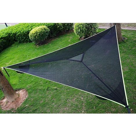 Grand Hamac Aérien Triangulaire pour Arbre de Camping Hamac Portable Multi-Personnes Conception pour 3 Personnes pour Voyage Arrière-Cour Extérieur Jardin Camping