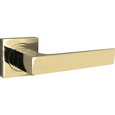 Maniglia Domino per porte interne quadrado-QR M1 ottone (1/5)