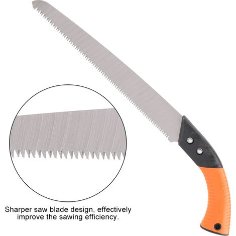 Scie Manuelle pour Jardinage et Menuiserie - Parfaite pour Taille Haies et Arbustes - KZQ (1/2)