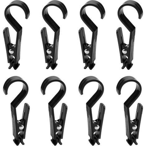 8 PCS Tent Awning Hooks,Multifunctional Tent Awning Clip Camping Hooks Luminous Hooks Accessories Camping Equipment Tent Hooks Hanging Hook (1/5)