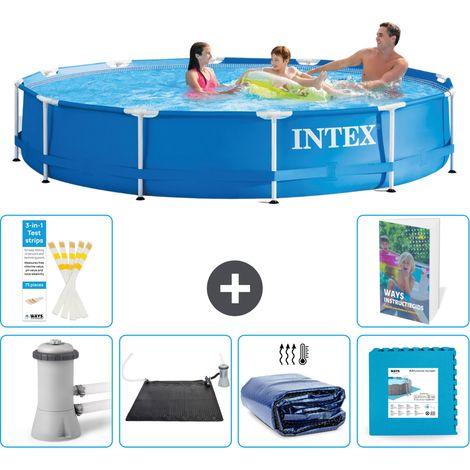 Frame Pool Rund - 366x76 cm - 7-teilig S340