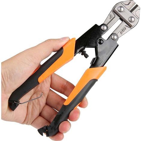 Herramientas de fabricación de metales de corte 26 9 2 8 pulgadas Cortador de pernos Mini robusto Alicates para cortar cables Alicates de cizalla Herramienta de corte (1/5)