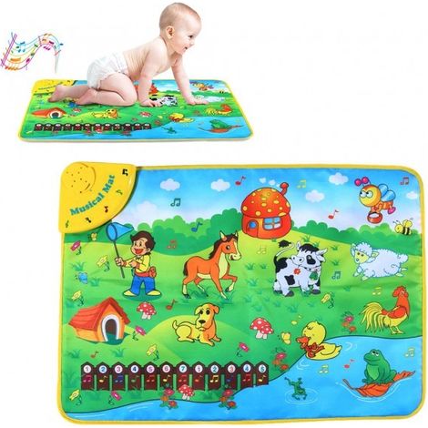 121775 Alfombra musical juego interactivo BABY FARM con melodías 75x50 cm