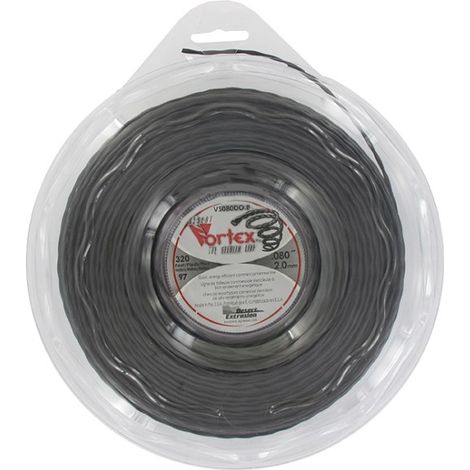 Coque fil nylon hélicoïdal copolymère VORTEX - 2.00mm x 97m - Qualité professionnelle - Fabrication américaine
