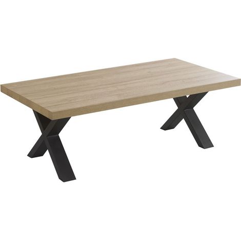 Table basse contemporaine coloris chêne Yannick