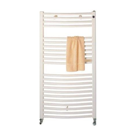 Irsap – Sèche-serviettes eau chaude 676 W – Dimensions 497 x 1462 x 48 mm – Radiateur en acier tubes ronds Ø23 mm – Fixation murale incluse (1/2)
