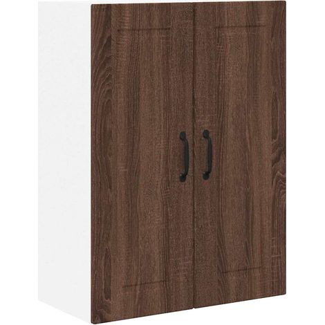 Meuble mural de cuisine,Armoire de cuisine avec étagère Chêne brun 60 x 31 x 80 cm CFW61034 (1/5)